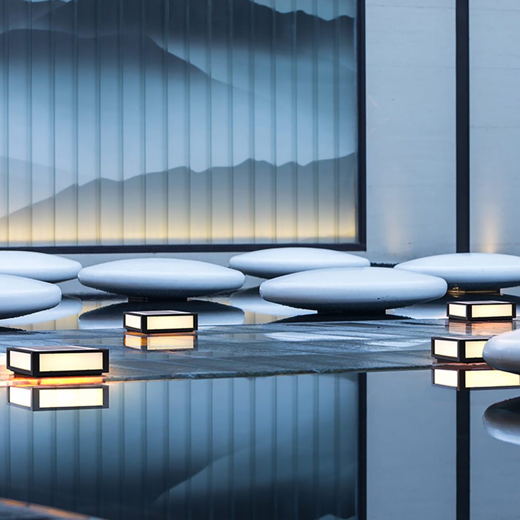 Solar Black Utomhus LED Stolplykta