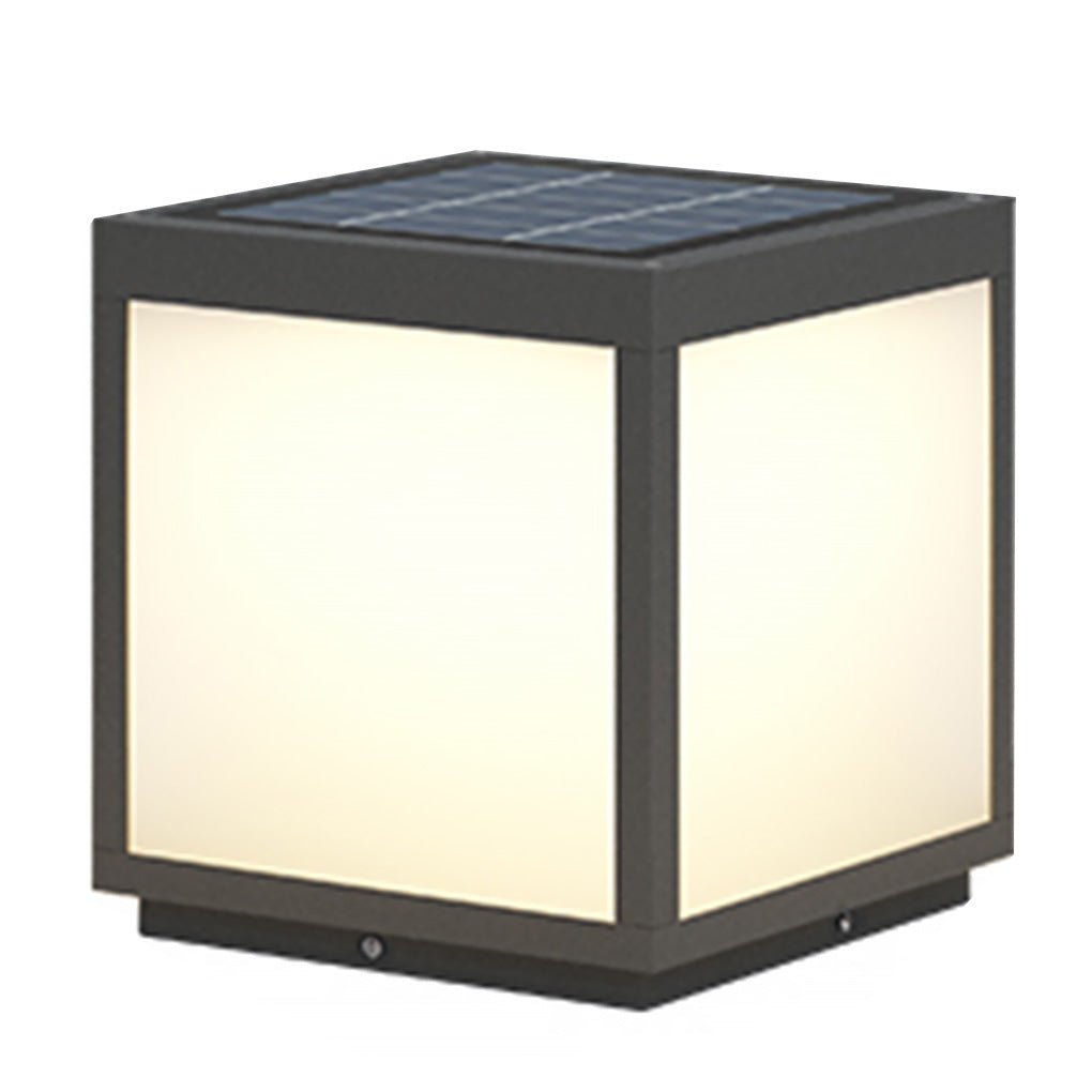 Solar Black Utomhus LED Stolplykta