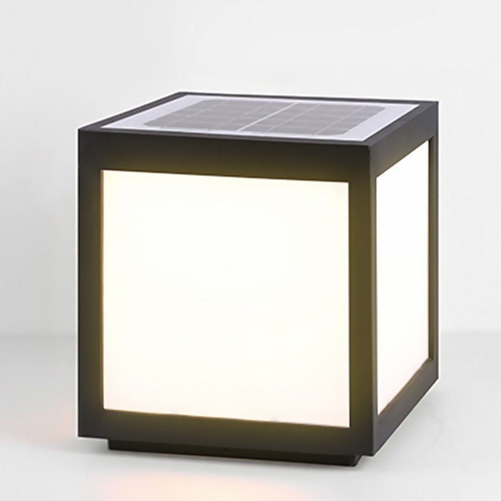 Solar Black Utomhus LED Stolplykta