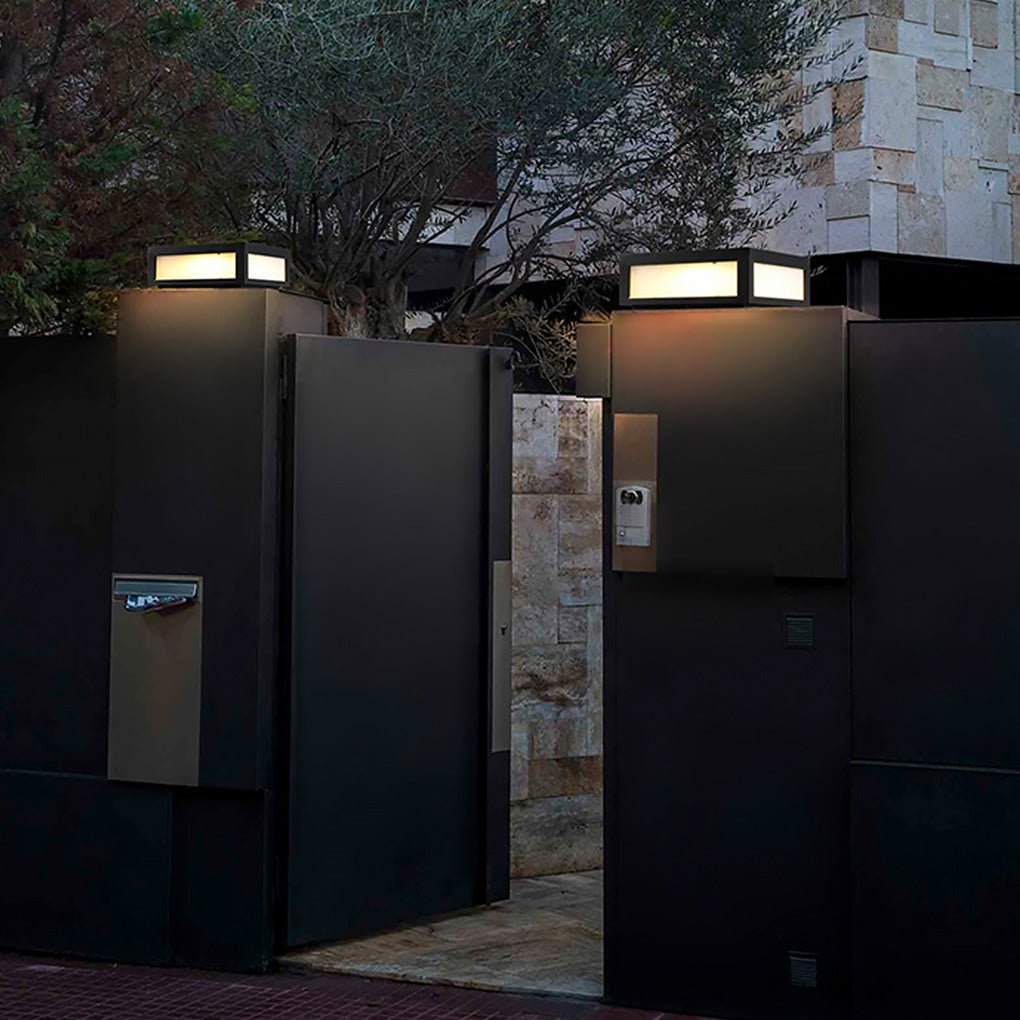 Solar Black Utomhus LED Stolplykta