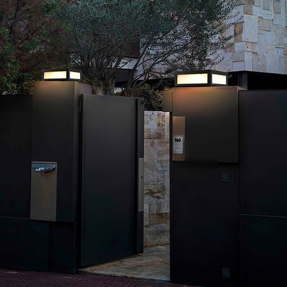 Solar Black Utomhus LED Stolplykta
