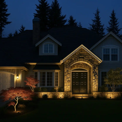 Solarlampa för trädgården med vattentätt spikfäste