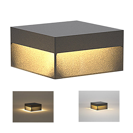 Utomhus Solenergilampor Rostfritt Stål Stolplampa