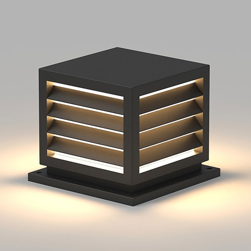 Utomhus Trädgård Stolplykta med Solar LED