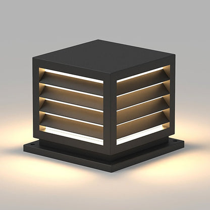 Utomhus Trädgård Stolplykta med Solar LED