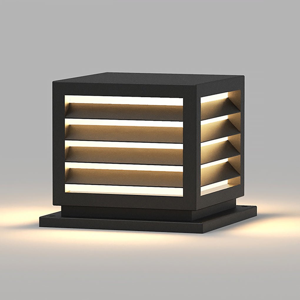 Utomhus Trädgård Stolplykta med Solar LED