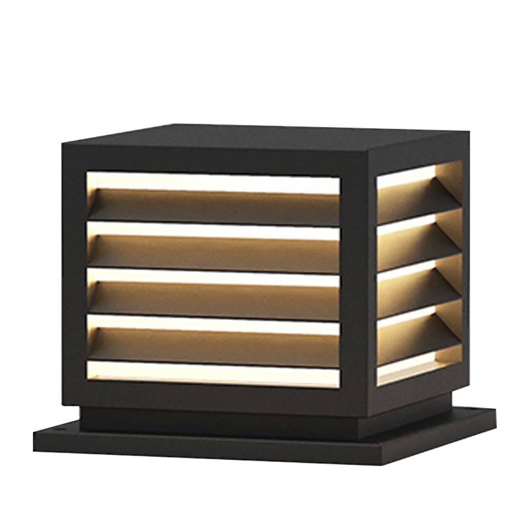 Utomhus Trädgård Stolplykta med Solar LED