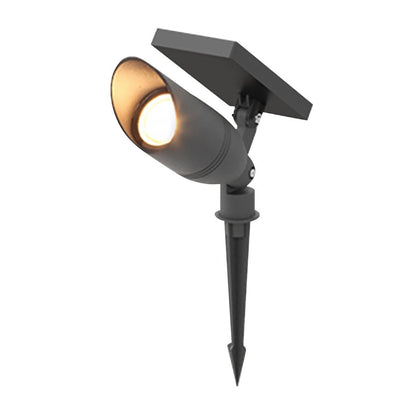 Trädgård Solar LED Landskaps Spotlights Svart