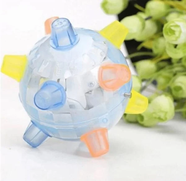 Hund leksak LED Studsande Interaktiv Boll Gummi