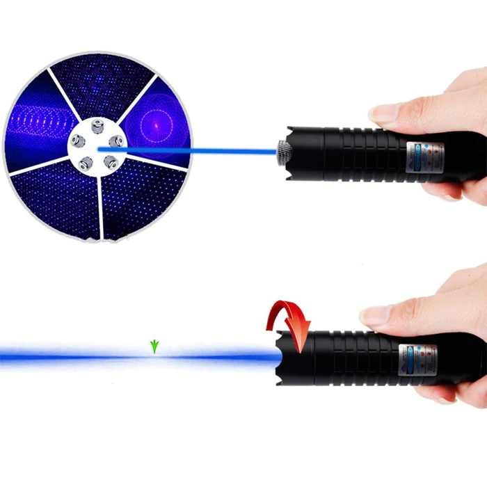 RoyaleGlow Burning Blue Högkraft Tactical Laser Fackla
