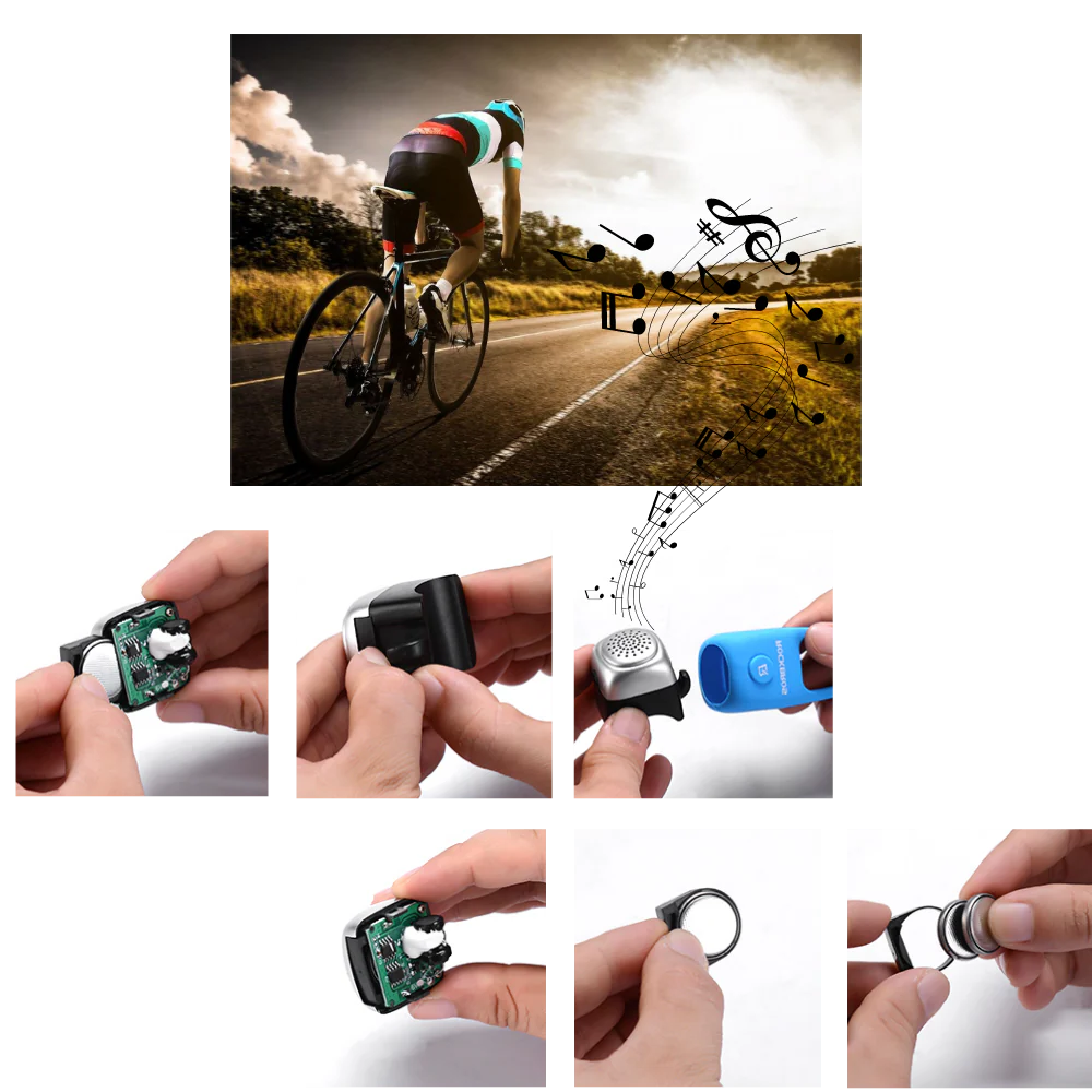 RoyaleGlow Stark Cykelpipa Vattentät 110 dB Ringsignaler