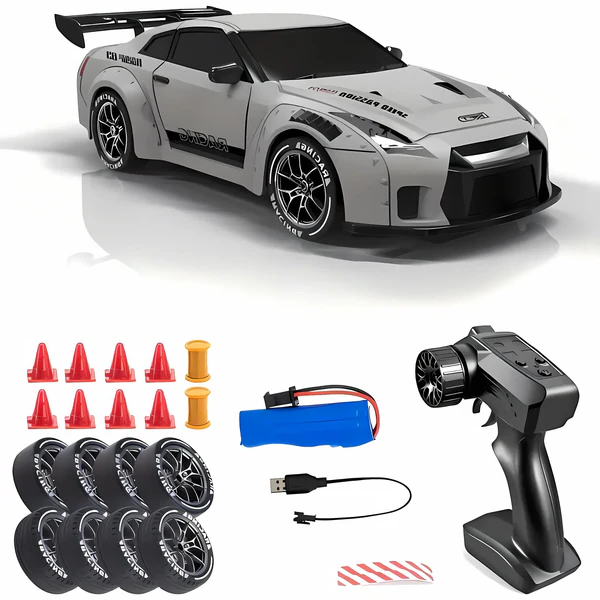 Luxora Retro Drift Master – 4WD RC Bil med LED-ljus