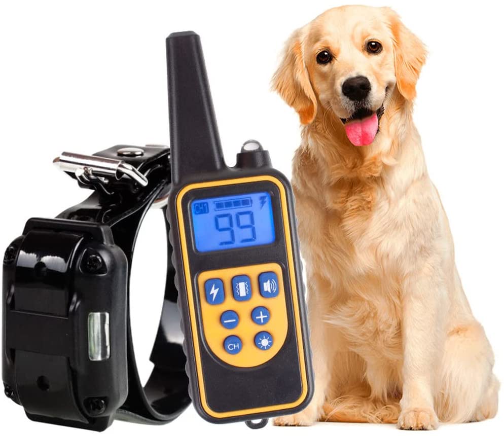 800M Uppladdningsbar Elektrisk Hund Träningshalsband