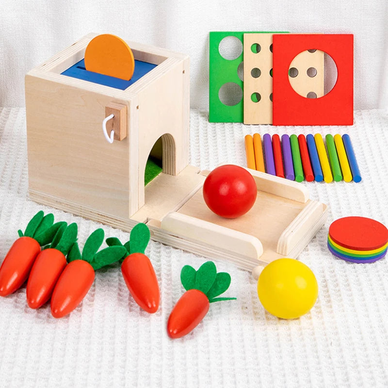 Montessori Trälekask ur: Uppgifter &amp; Lösningar Set
