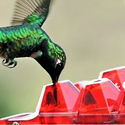 Myggsäker kolibri matare med 30 bi-resistenta portar