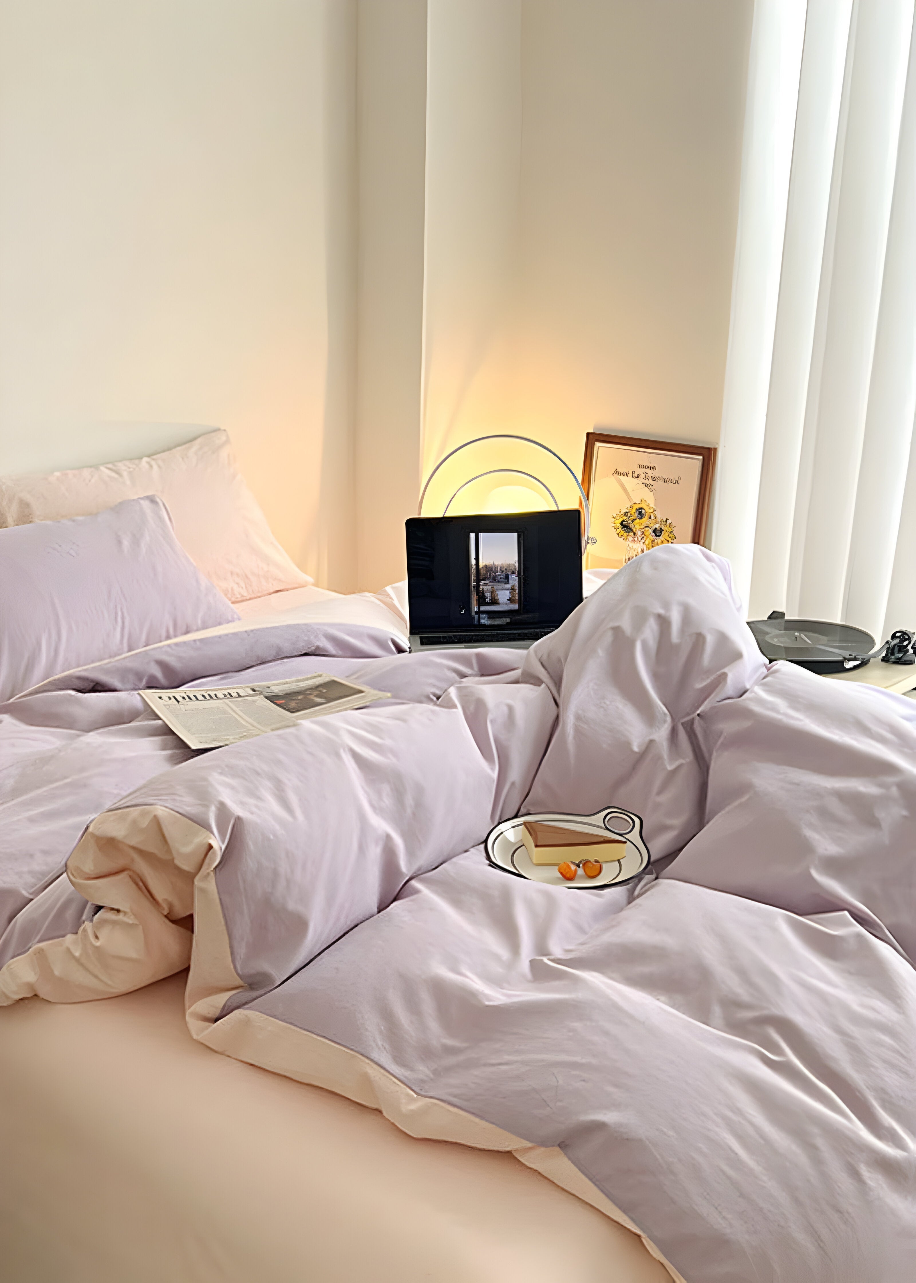 SunriseDream Set - Mjuk Duo Färgad Sängset