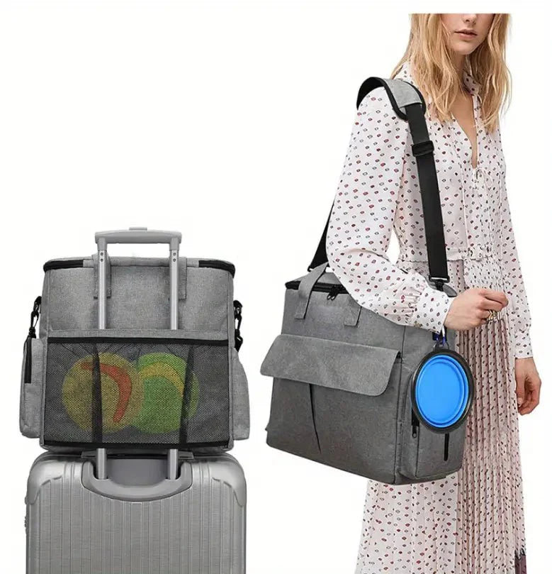 PAW BAG OUTDOOR – Vattentät hundreseransryggsäck med vikbara skålar &amp; förvaringsutrymme