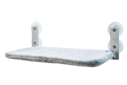 Pawperch – Fällbar katthängmatta med väggvänlig hållare | Borrlös fönsterplats för katter