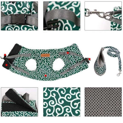 PAWVENTURE SÄNG – Kattens sängväst med ventilerande mesh &amp; koppel