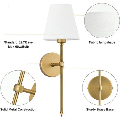 Eleganta vägglampor set om 2