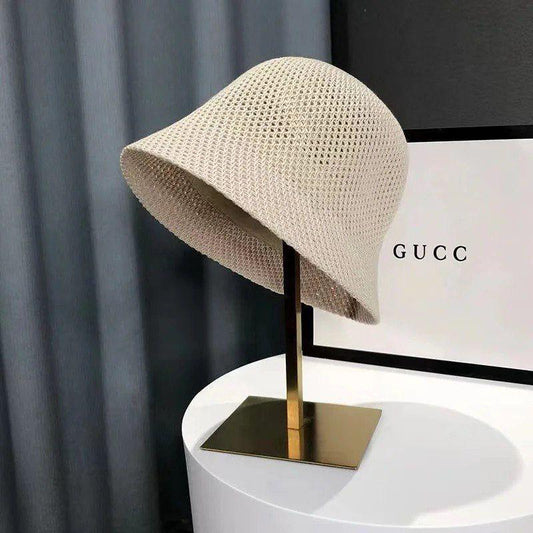 Marlene Straw Hat - Elegant Retro Strand Straw Hat för kvinnor