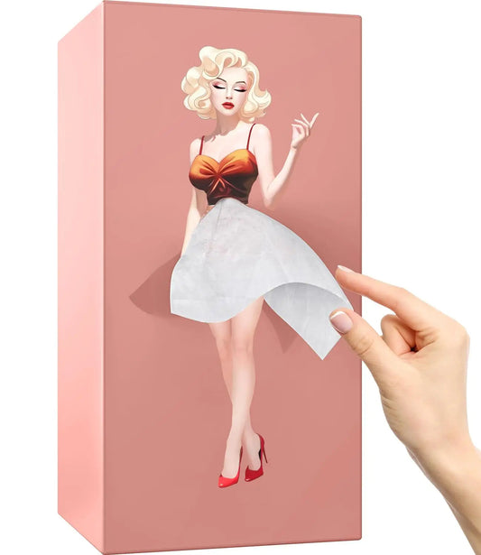 Flygande kjol vävnadslåda