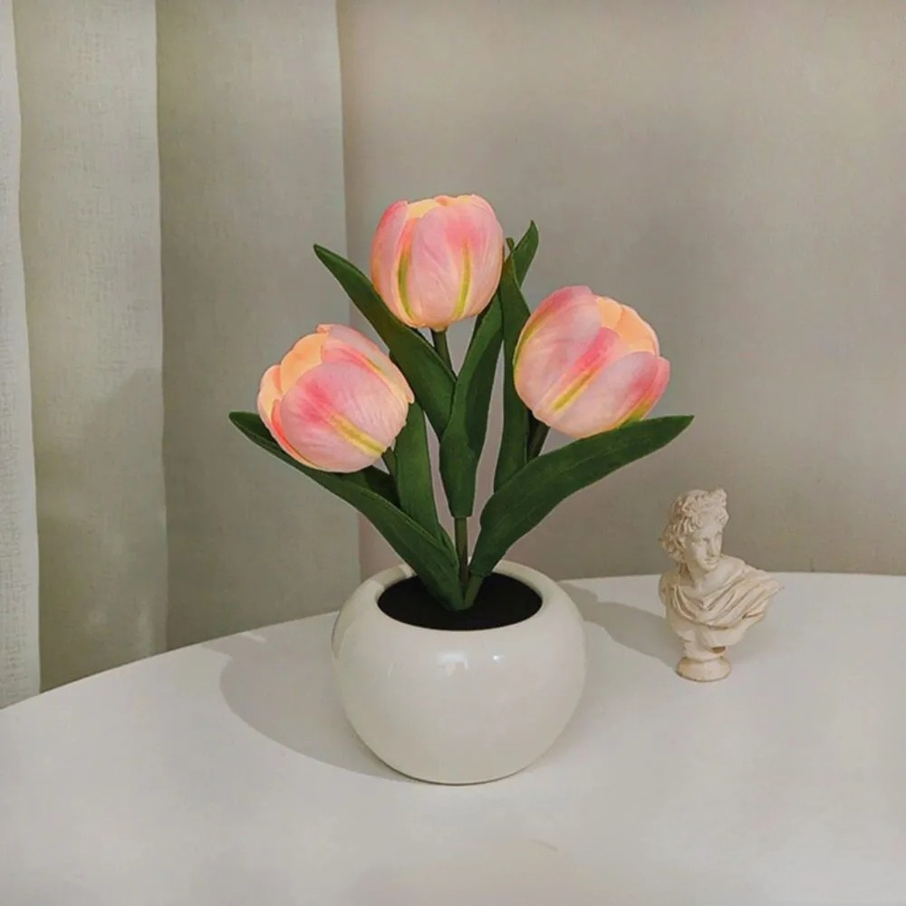 LED Bordslampa Blomkruka Lampa Dekor