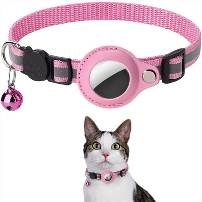 Katt Halsband Nylon Reflekterande GPS Tracker Rem