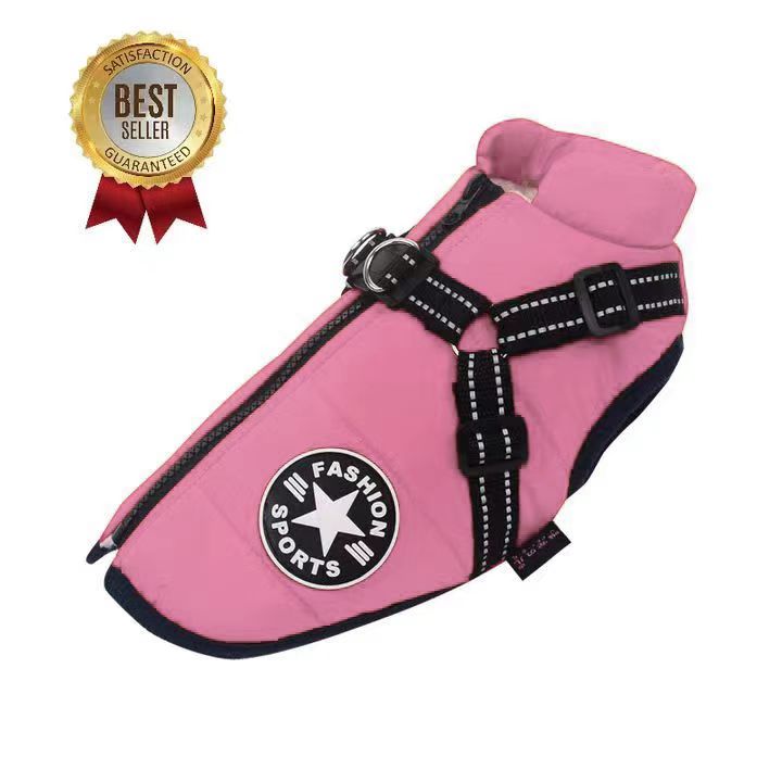 WoofGuard™ - Vattentät vinterjacka med integrerad sele