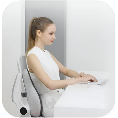 Minneskum Kontorsstolsdyna – Ortopediskt Ländryggs- &amp; Svanskstödsstöd för Bil &amp; Kontorsstol