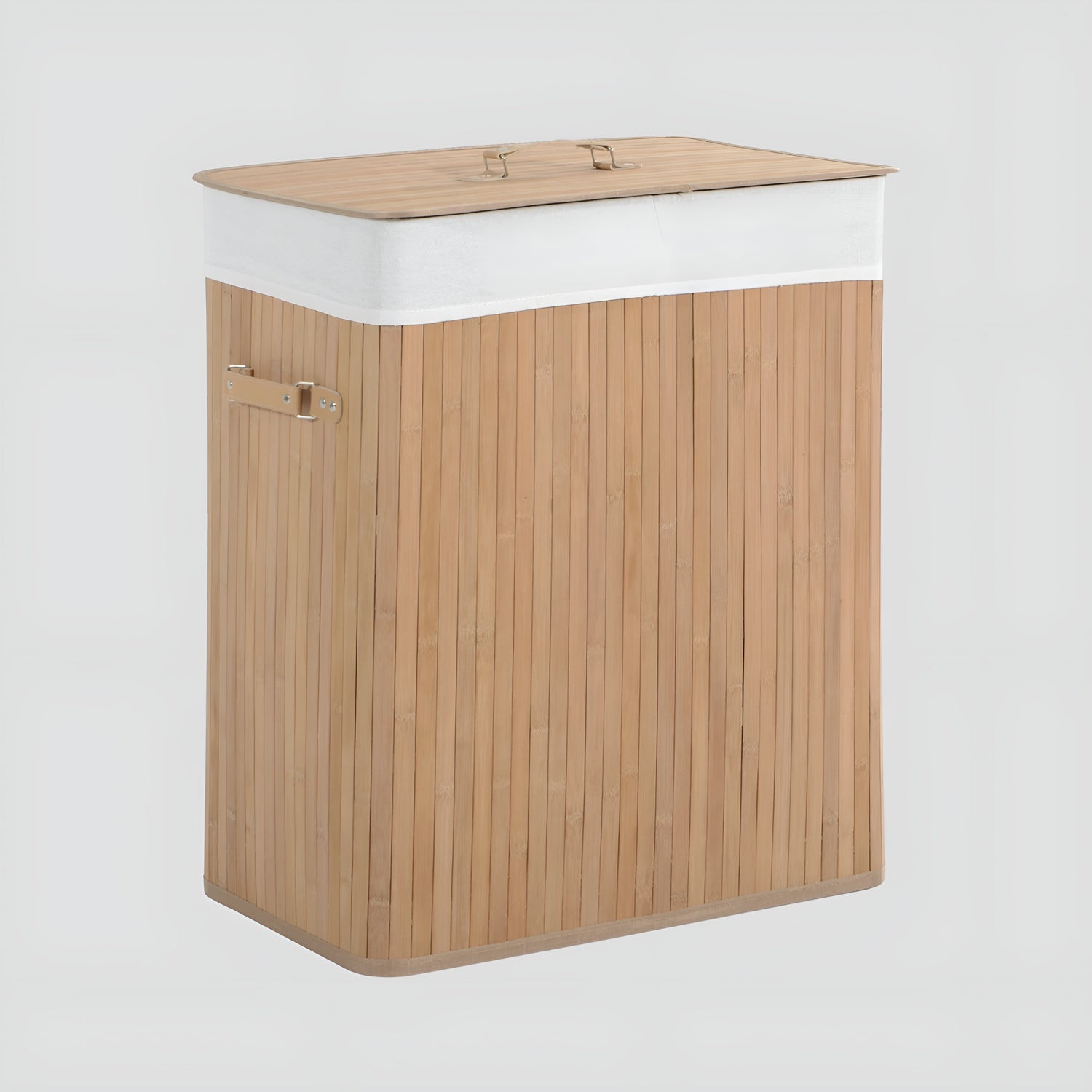 EcoTidy Korg – Bambu Tvättkorg med 2 Fack