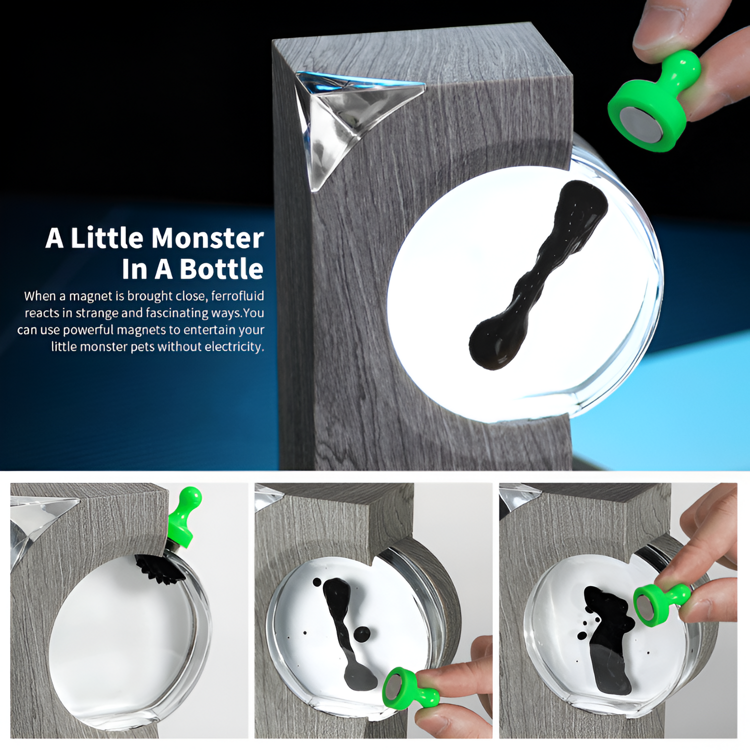 Ferrofluid Ljudvisualiserare – Fängslande ljudresponsiv display