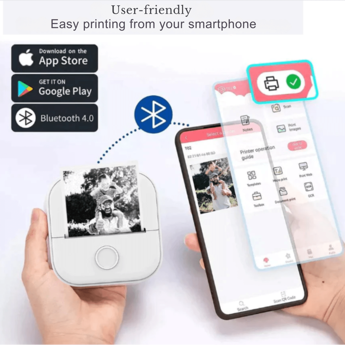 PIXELPRINT – Mini-handtryckare med bläckfri termoteknik