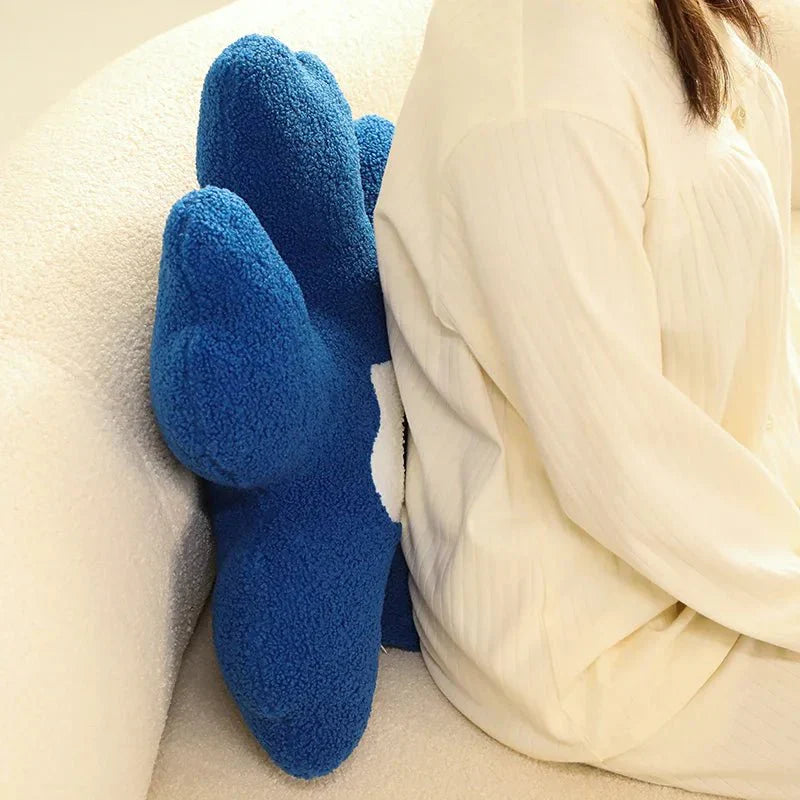 Plush Abstrakt Blomform Kudde i Mjuk Bomullsmaterial