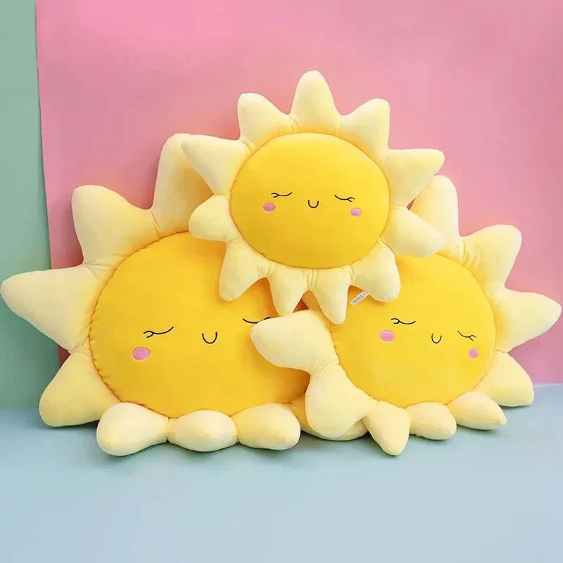 Plush Soft Cloud + Sun Kudde i Mjuk Polyester Material