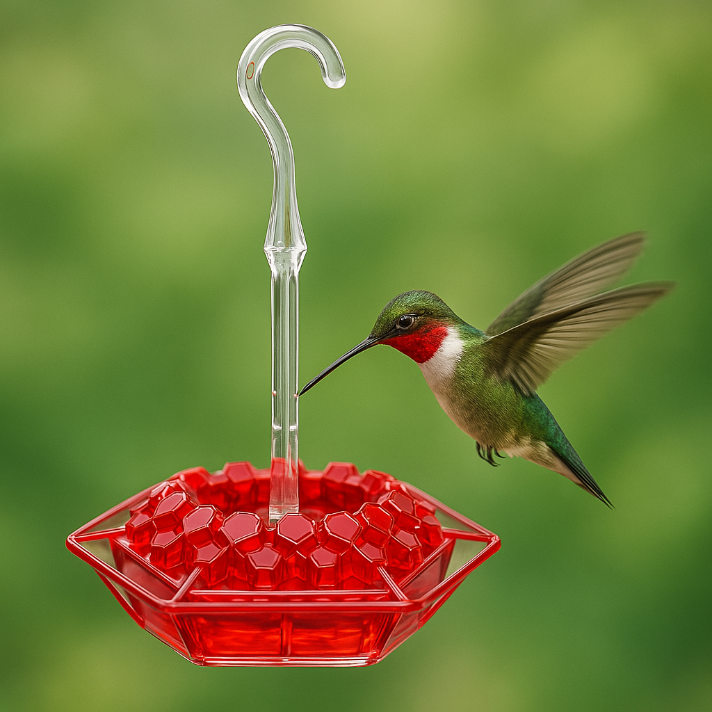 Kolibri Matare Röd Plast Hängande Fågelmatare