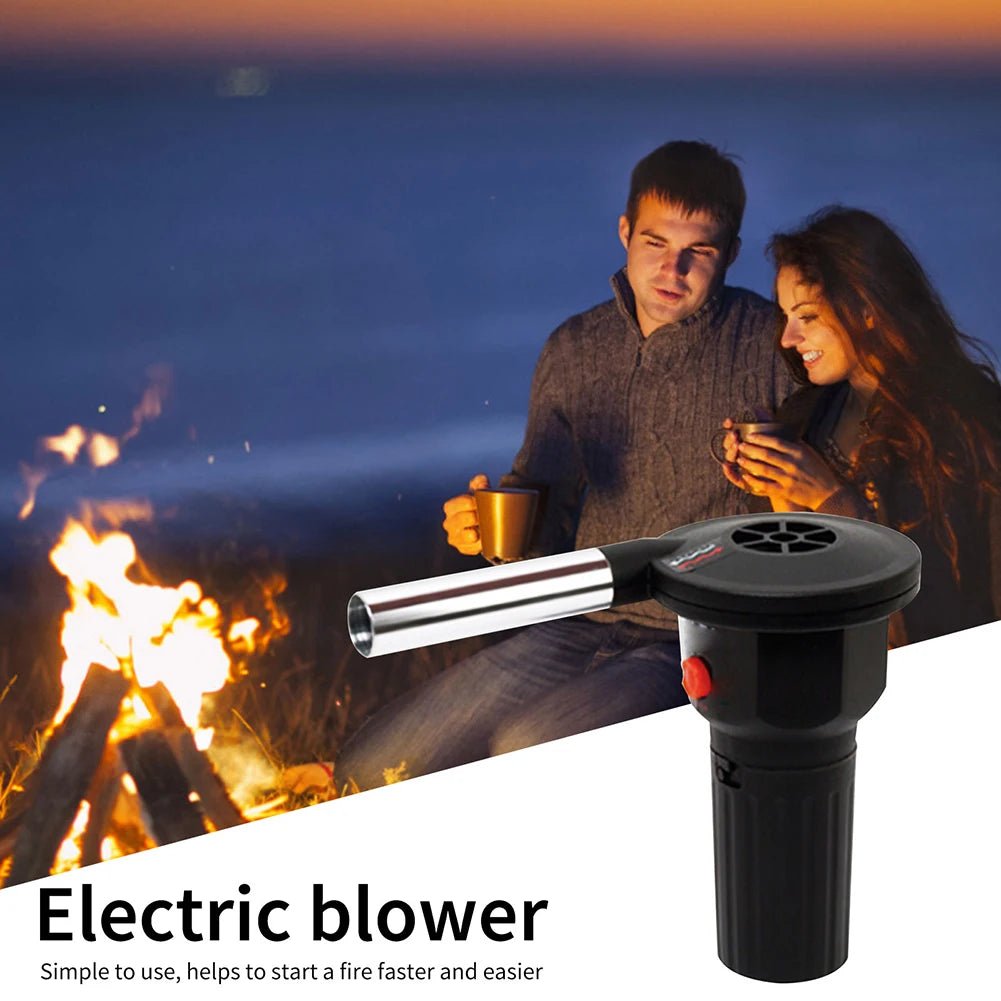 Bärbara BBQ Eldblåsan – Aluminium Handblåsare för Grillning, Camping &amp; Picknickar