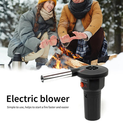Bärbara BBQ Eldblåsan – Aluminium Handblåsare för Grillning, Camping &amp; Picknickar