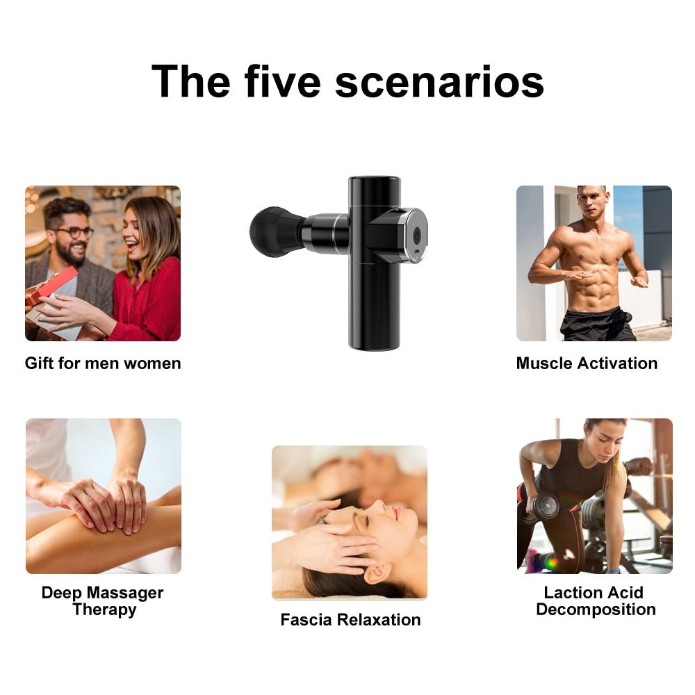 Royallure Bärbar Djupvävnadselektrisk Massageterapeut för Muskelåterhämtning och Avkoppling