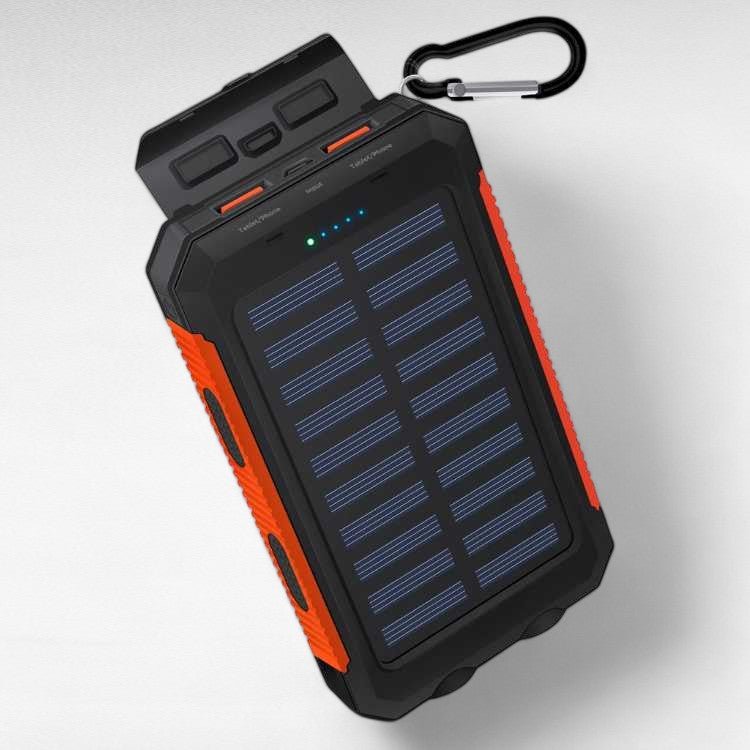 Solenergi Power Bank Vattentålig Bärbar Laddare