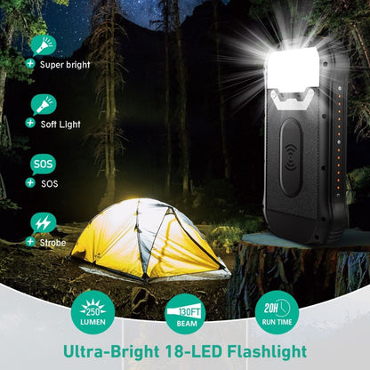 Powerbank Solar Snabbladdning Utomhus Vattentät