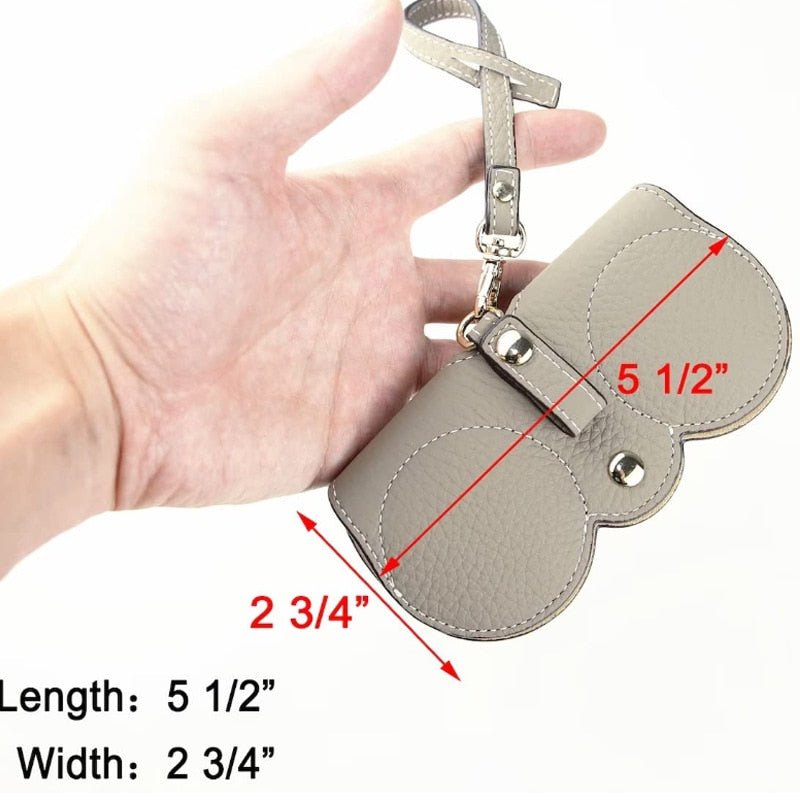 Royallure Premium Läder Solglasögon Fodral - Portabelt, Repfria Glasögonfodral