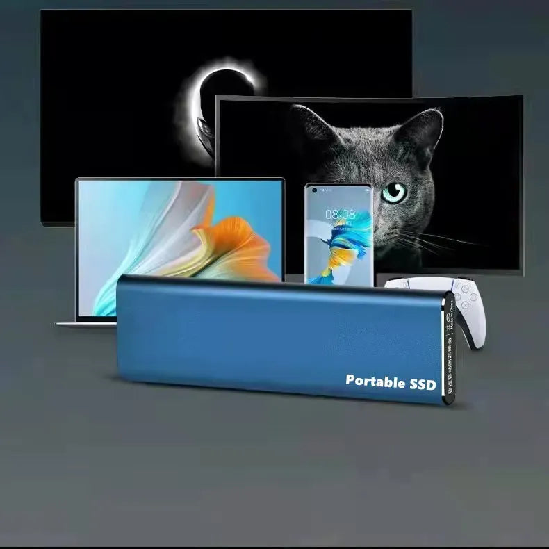 Bärbar SSD med USB-C Snabb Dataöverföring