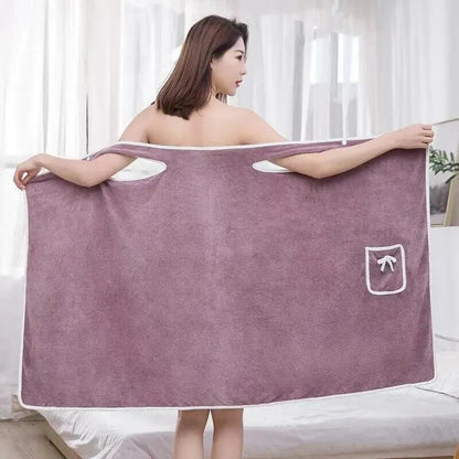 Bärbart damhandduk - Snabbtorkande, elegant och lätt handduk för strand, spa och fitness