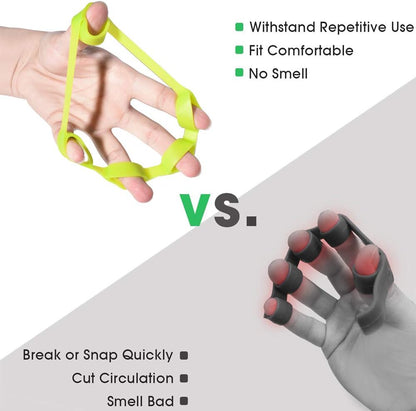 Powergrip Handförstärkarset - 6-delad greppstyrketränare - Karpaaltunnelsåtehämtning - Stärkning av fingrar, handled och underarmar