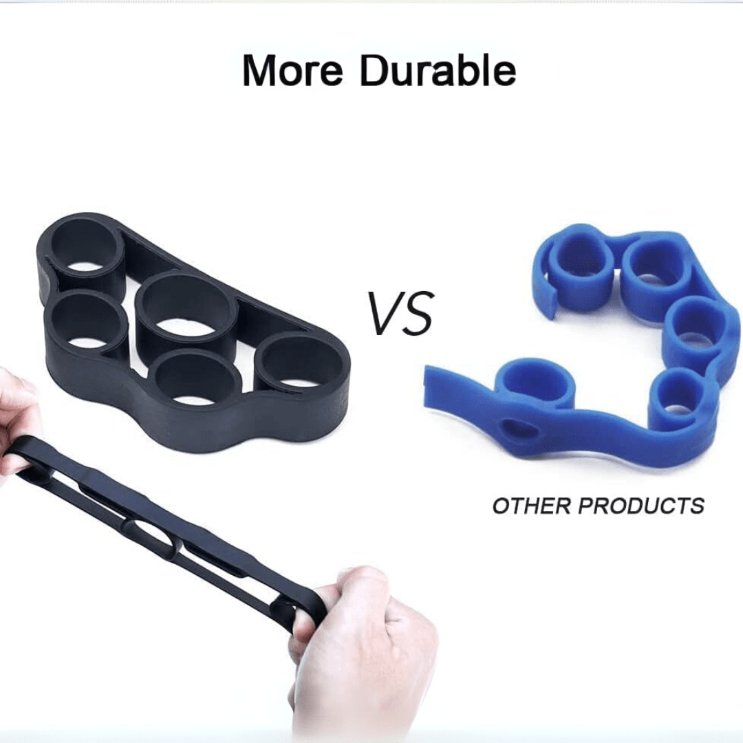 PowerGrip Hand Strengthener Set - 4 Motståndsnivåer - Styrketräning för finger, hand och underarm - kompakt och hållbar design