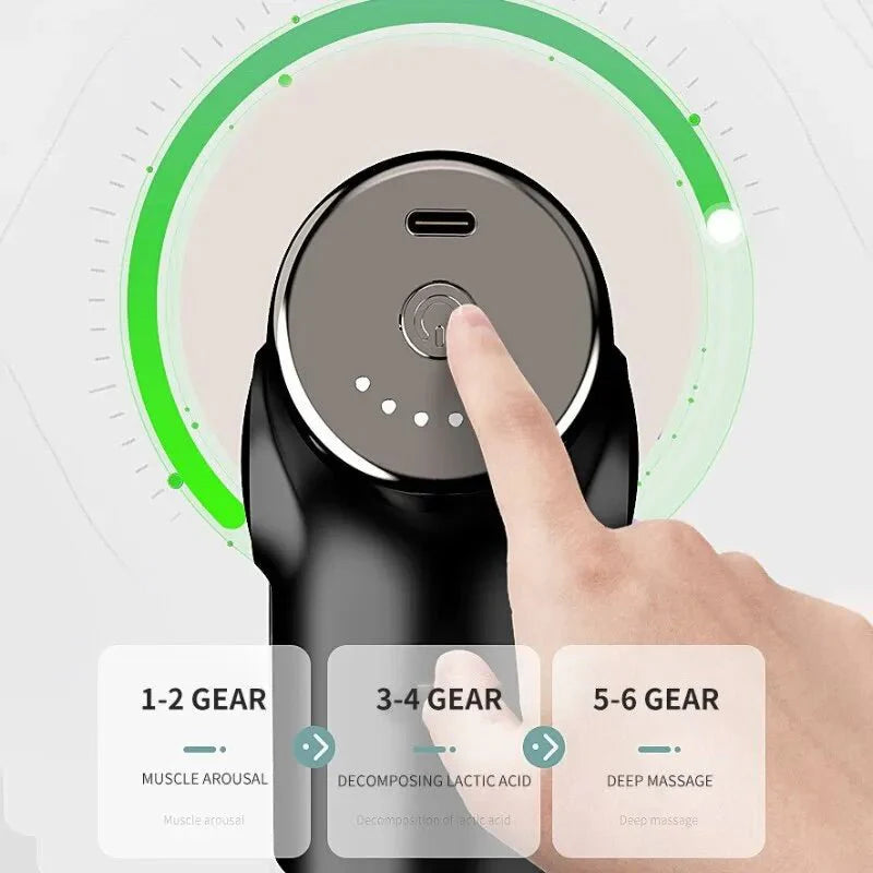 PowerPulse - Bärbar vibrationsmassageapparat för muskelåterhämtning