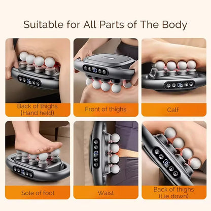 PowerRelief 8 – Fasciamassageapparat med 8 munstycken, 3 lägen &amp; 30 intensitetsnivåer