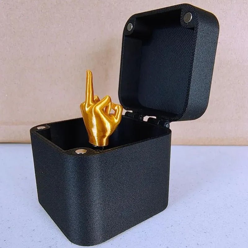 PRANKBOX – Mittelfinger i en låda: Den ultimata skämtpresenten