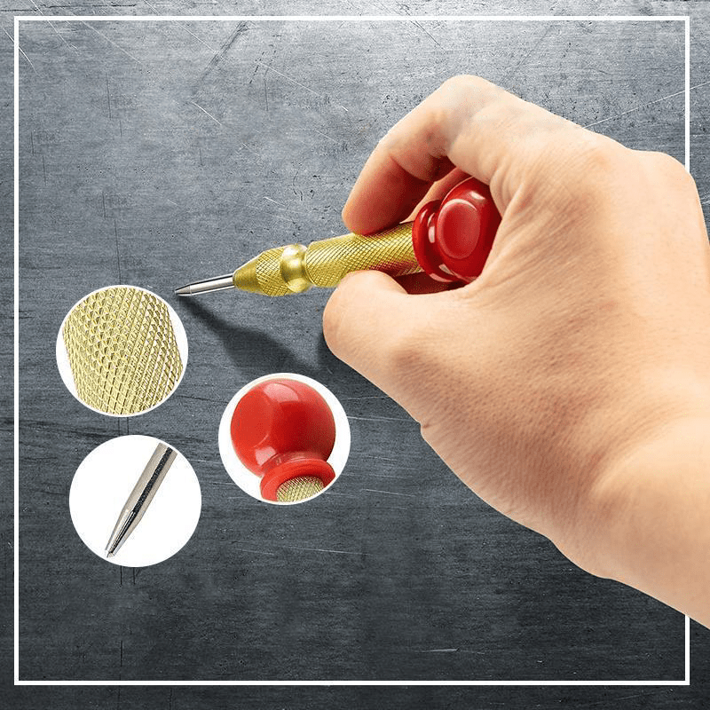 Precision borer tool – Spring-loaded punch for precise marking of holes